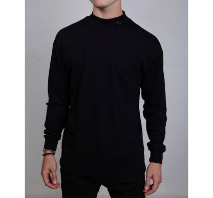 Kama L/S Mock Neck - Black