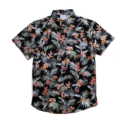Aloha Shirt - Kahuku Black