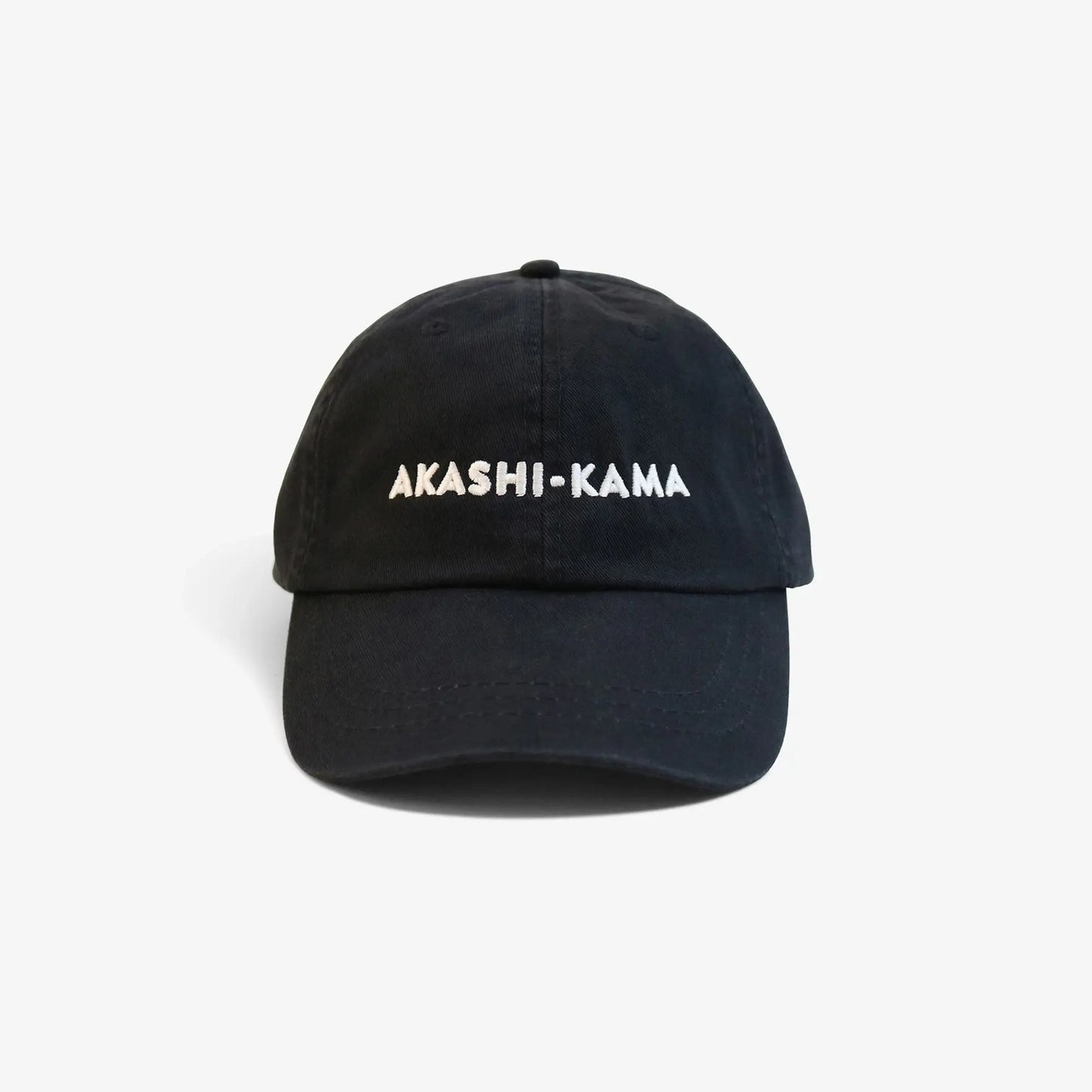 AKASHI-KAMA Logo Hat Black Design Cap