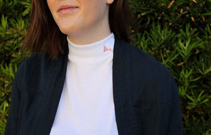 Kama Mock Neck - White