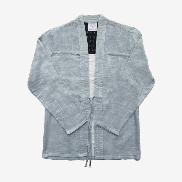 Noragi Japanese Streetwear Chambray Kimono Jacket AKASHI KAMA Techwear Shirt