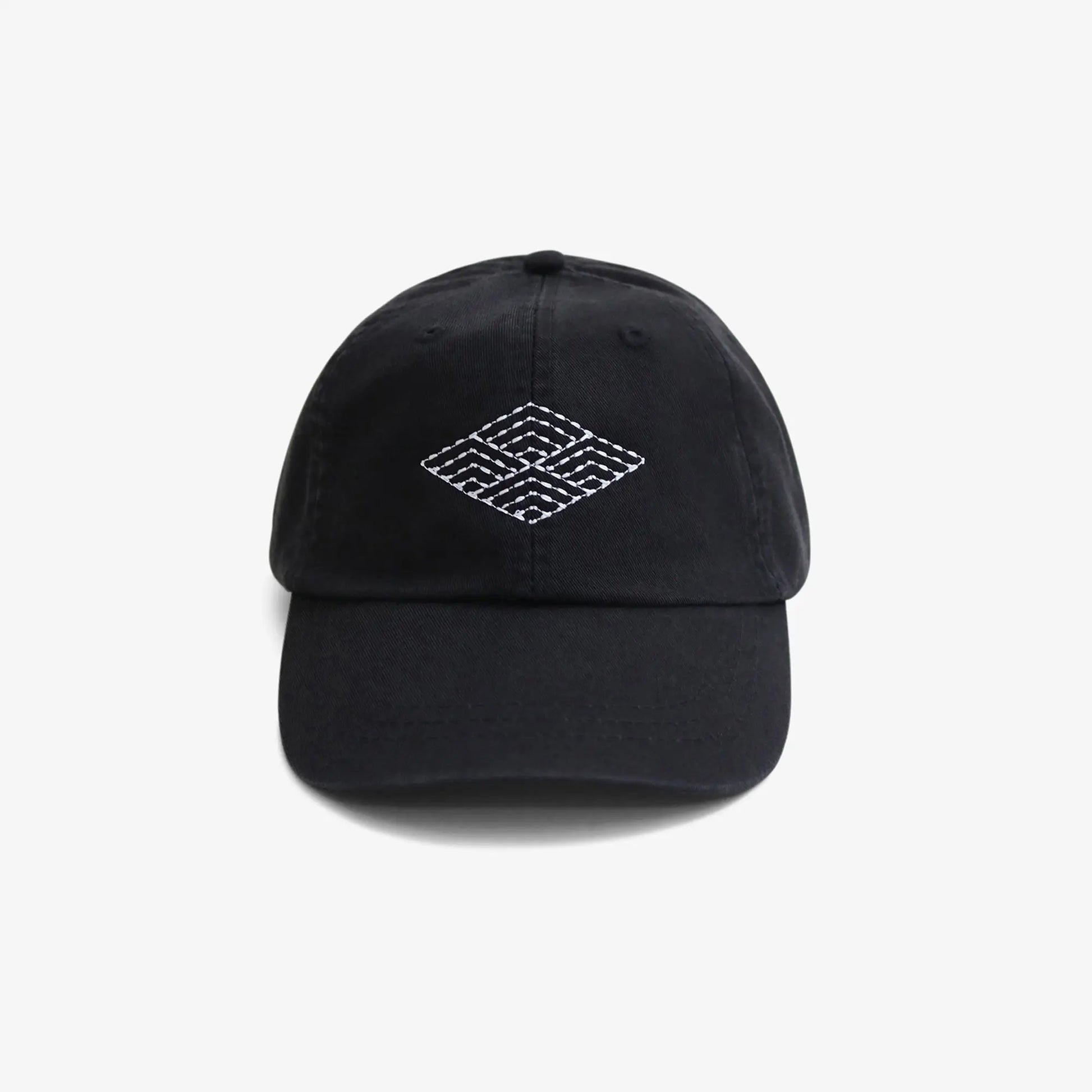 Sashiko Hat Black Japanese Design Cap