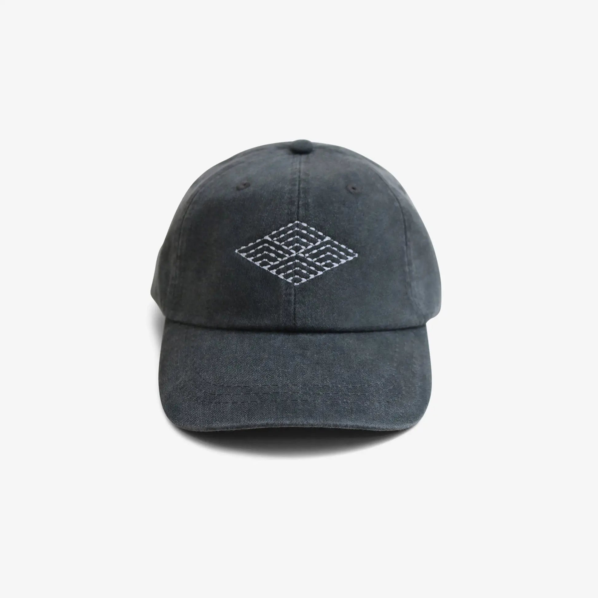 Sashiko Hat Black Japanese Dyed Design Cap