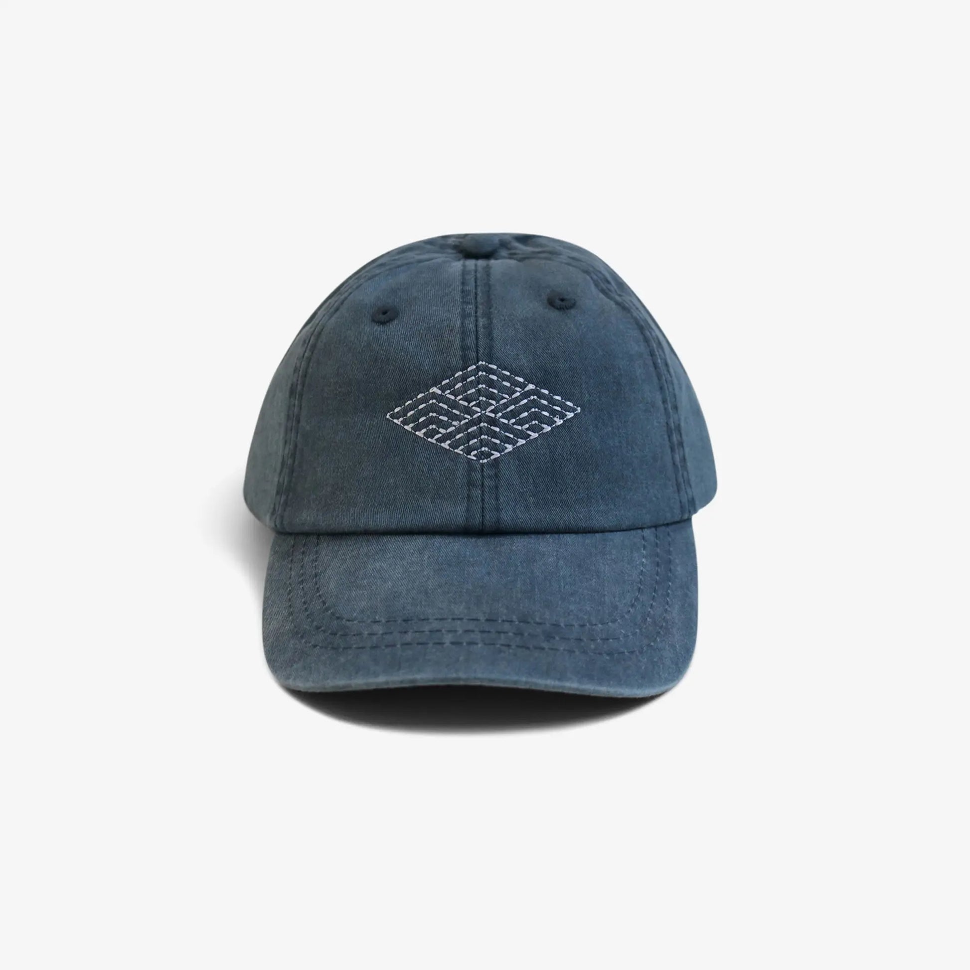 Sashiko Indigo Hat Black Japanese Denim Design Cap